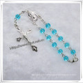 One Decade Religious Crystal Rosary Bracelet (IO-CE027)